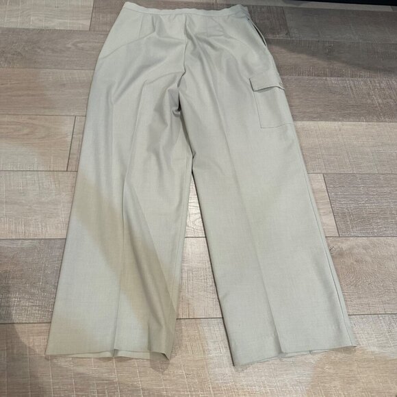 TALBOTS WOMENS SIZE 10 TAN WIDE LEG PANTS STRETCH - Picture 8 of 9